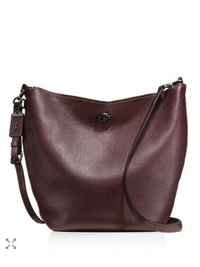 Coach 1941 Duffle Shoulder Bag in Glovetanned Pebble Leather in Oxblood